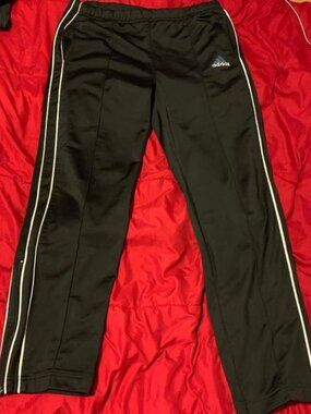 Adidas Men's Black and Navy Joggers-tracksuits